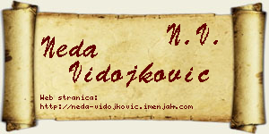 Neda Vidojković vizit kartica